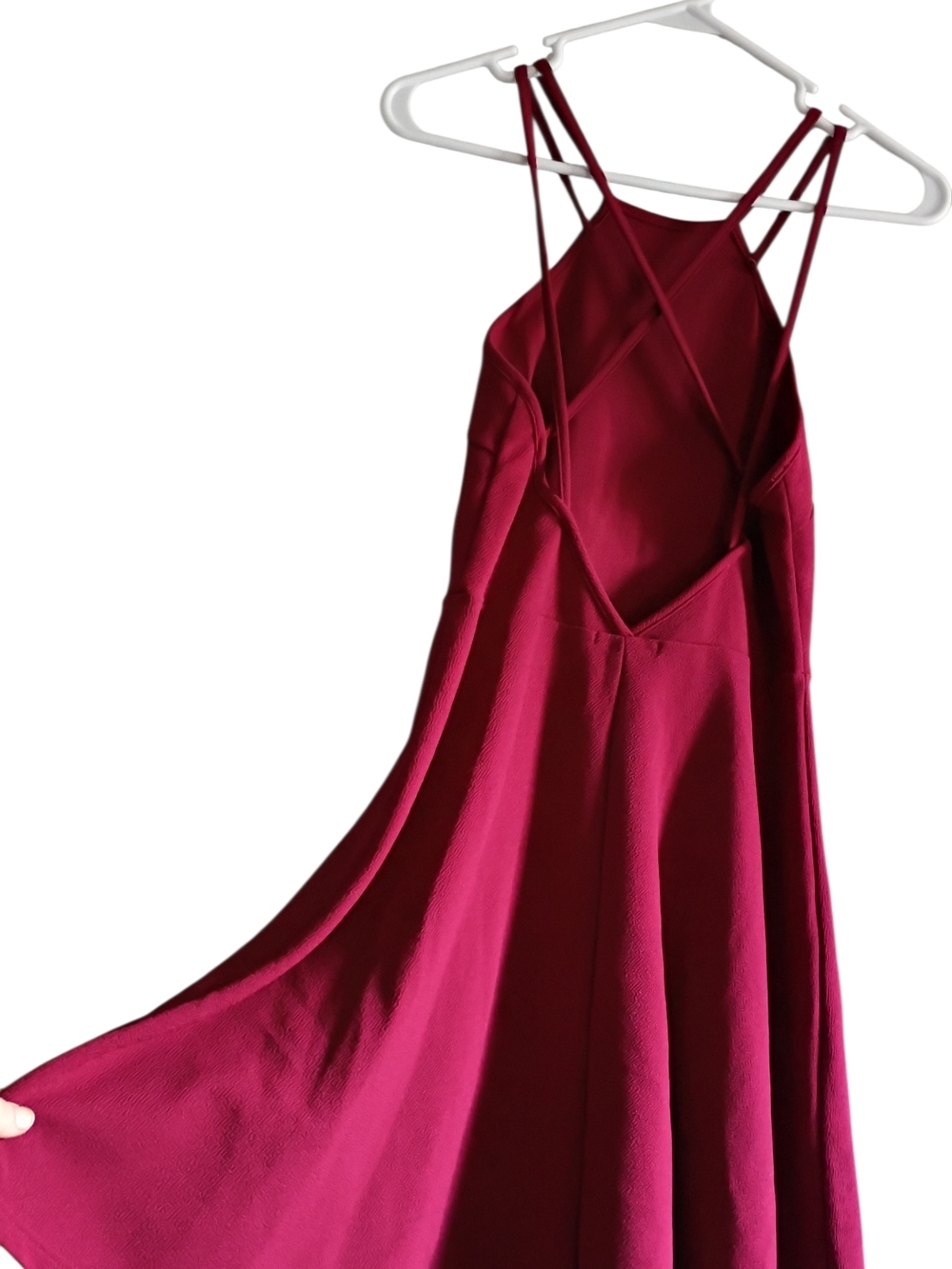 Charlotte Russe Deep Wine Strappy Dress